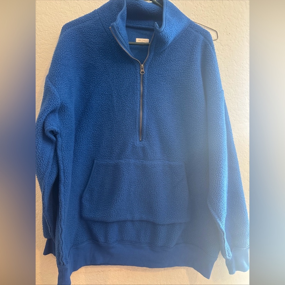 Pilcro Royal Blue Fleece Jacket size M. 012026-0039